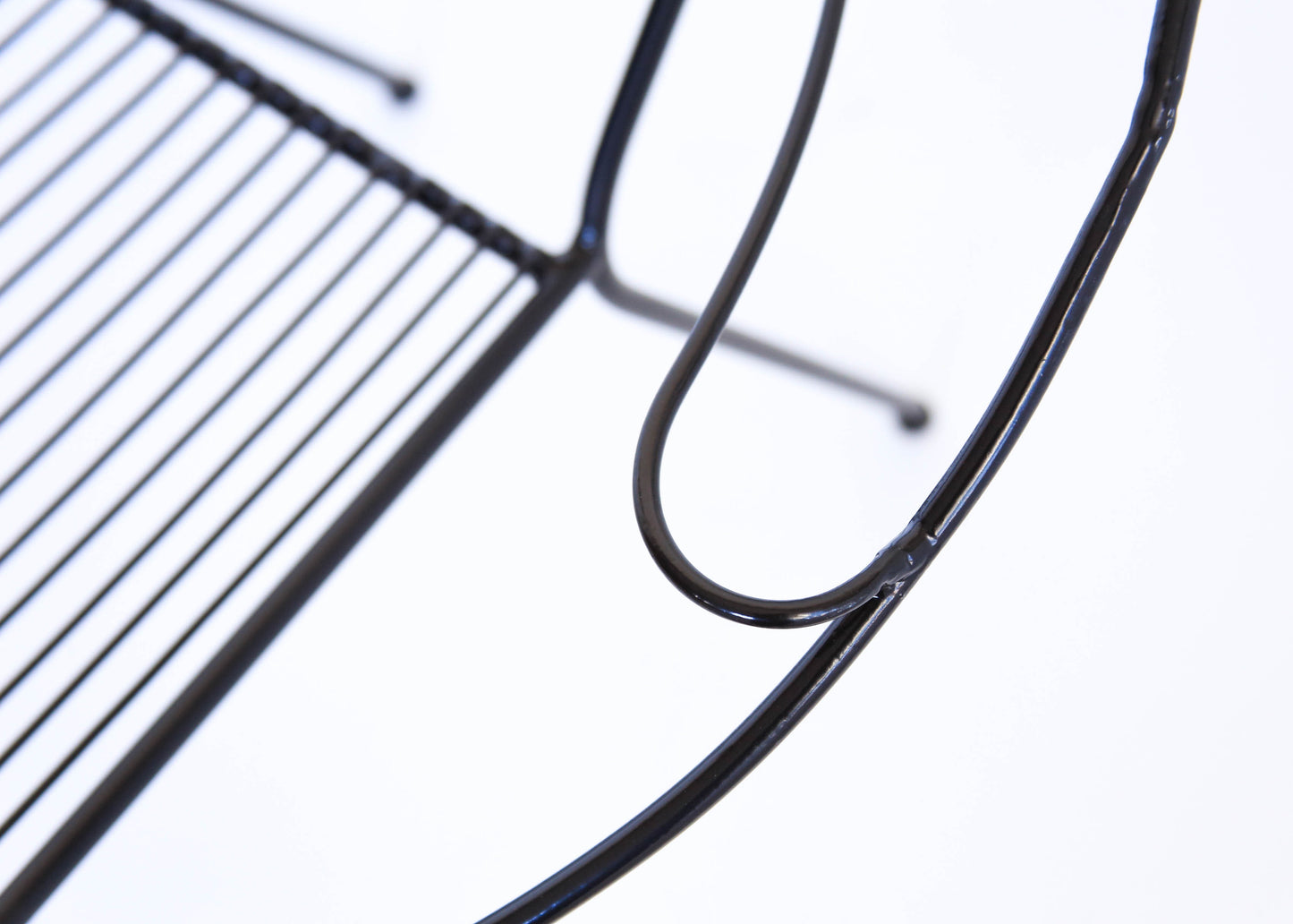 Vintage Wire Hoop Patio Chairs - three pairs