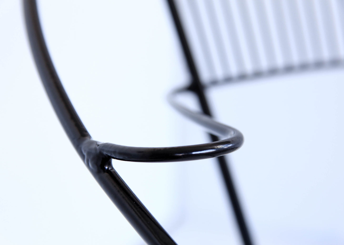 Vintage Wire Hoop Patio Chairs - three pairs