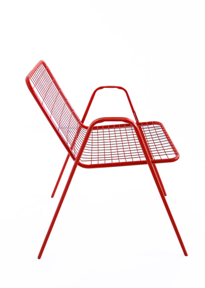 Vintage Red Patio Chairs