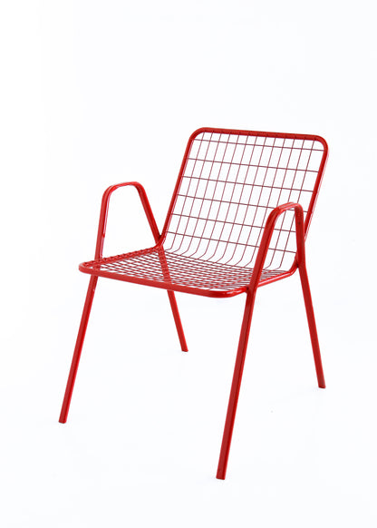 Vintage Red Patio Chairs