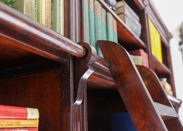 Large Library Cabinet with a Ladder