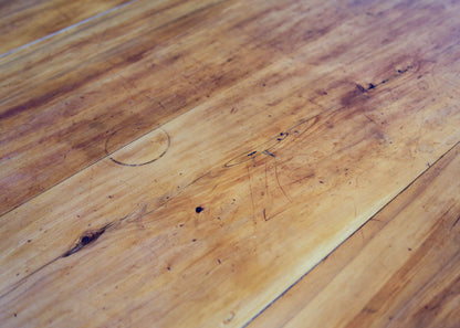 Antique Yellow Wood Dining Table