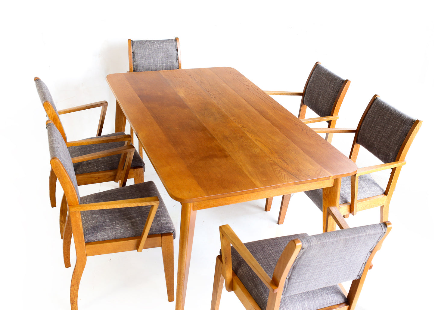 Set of Six Mid-century Dining Chairs