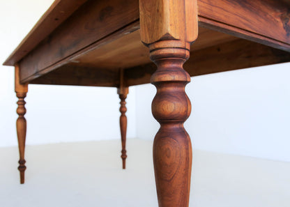 Antique Yellow Wood Dining Table