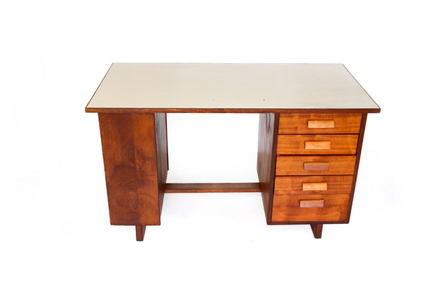 Desk with Melamine Top and Side Shelf