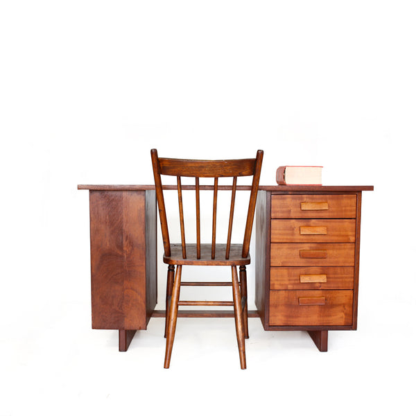 Desk with Melamine Top and Side Shelf