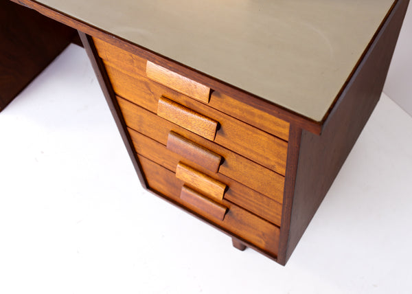 Desk with Melamine Top and Side Shelf
