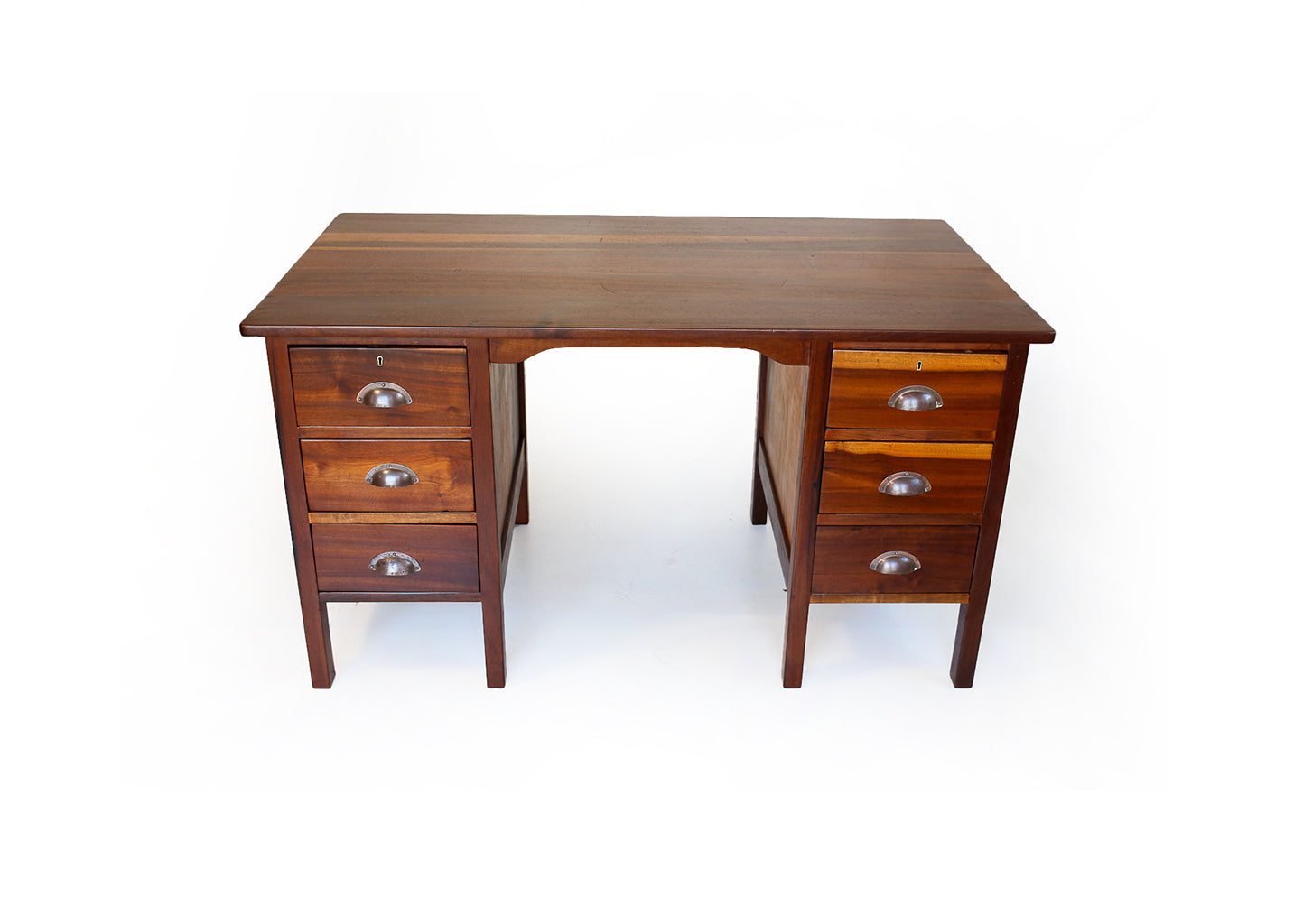 Six Drawer Solid Wood Desk