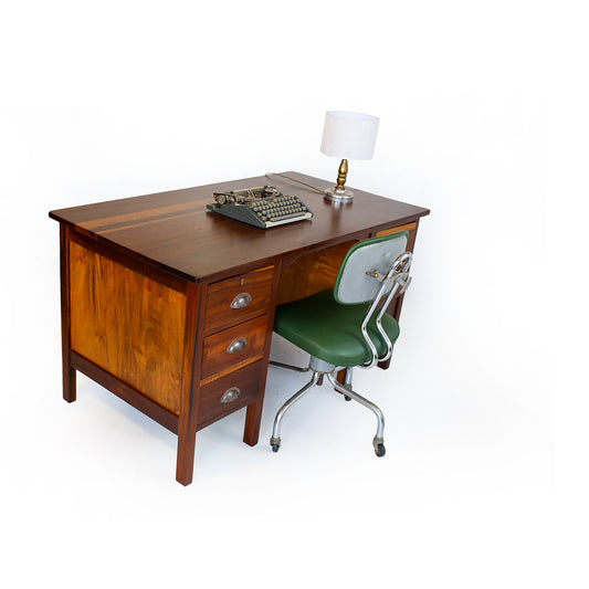 Six Drawer Solid Wood Desk
