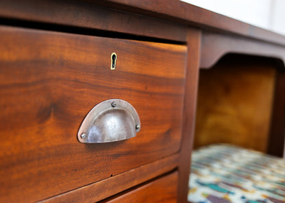 Six Drawer Solid Wood Desk