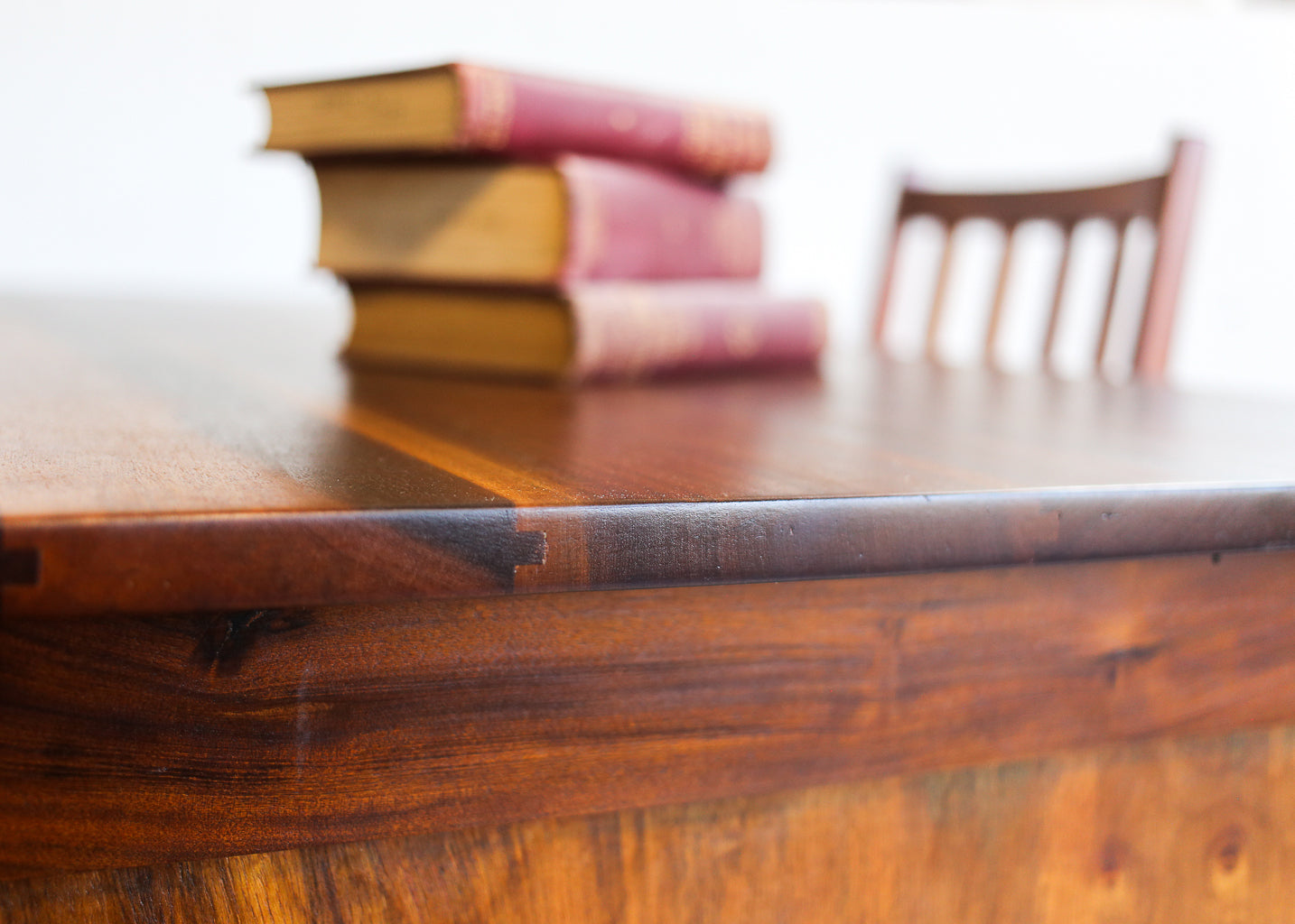 Six Drawer Solid Wood Desk