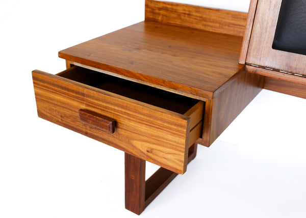 Queen Size Headboard with Pedestals and Storage