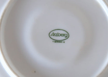 Vintage 23 Piece Arzberg Germany White Porcelain Tea Set