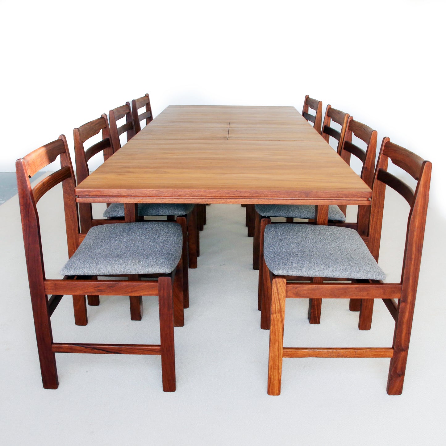 Set of Eight Kiaat Dining Chairs