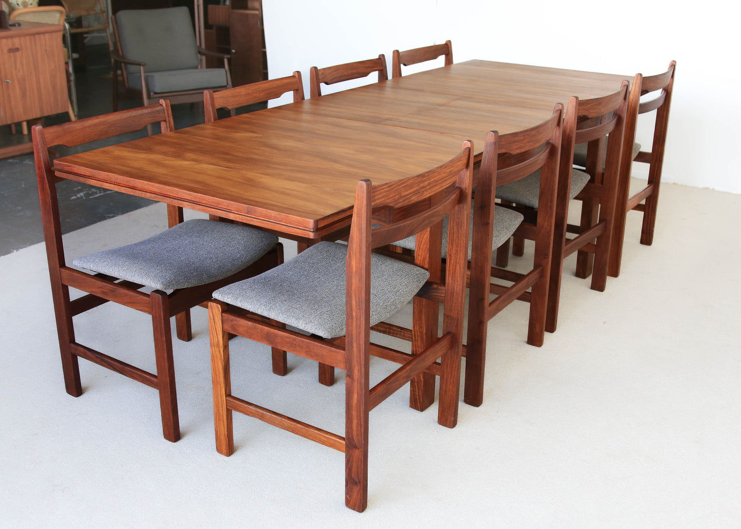 Set of Eight Kiaat Dining Chairs