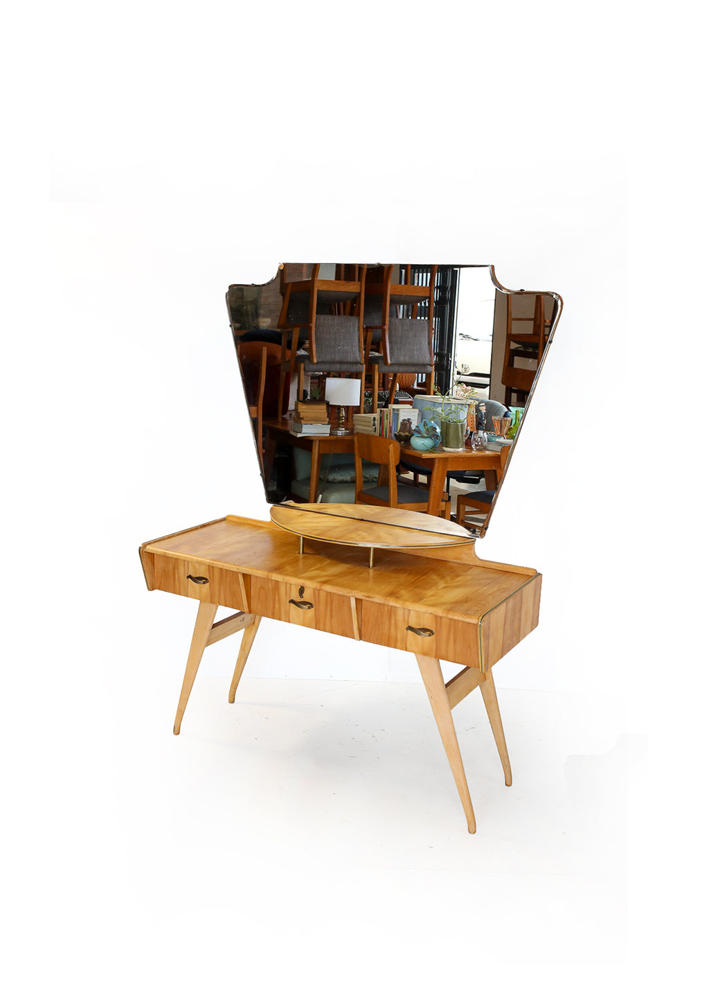 Duros Mid-Century Maple Dressing Table