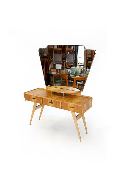 Duros Mid-Century Maple Dressing Table