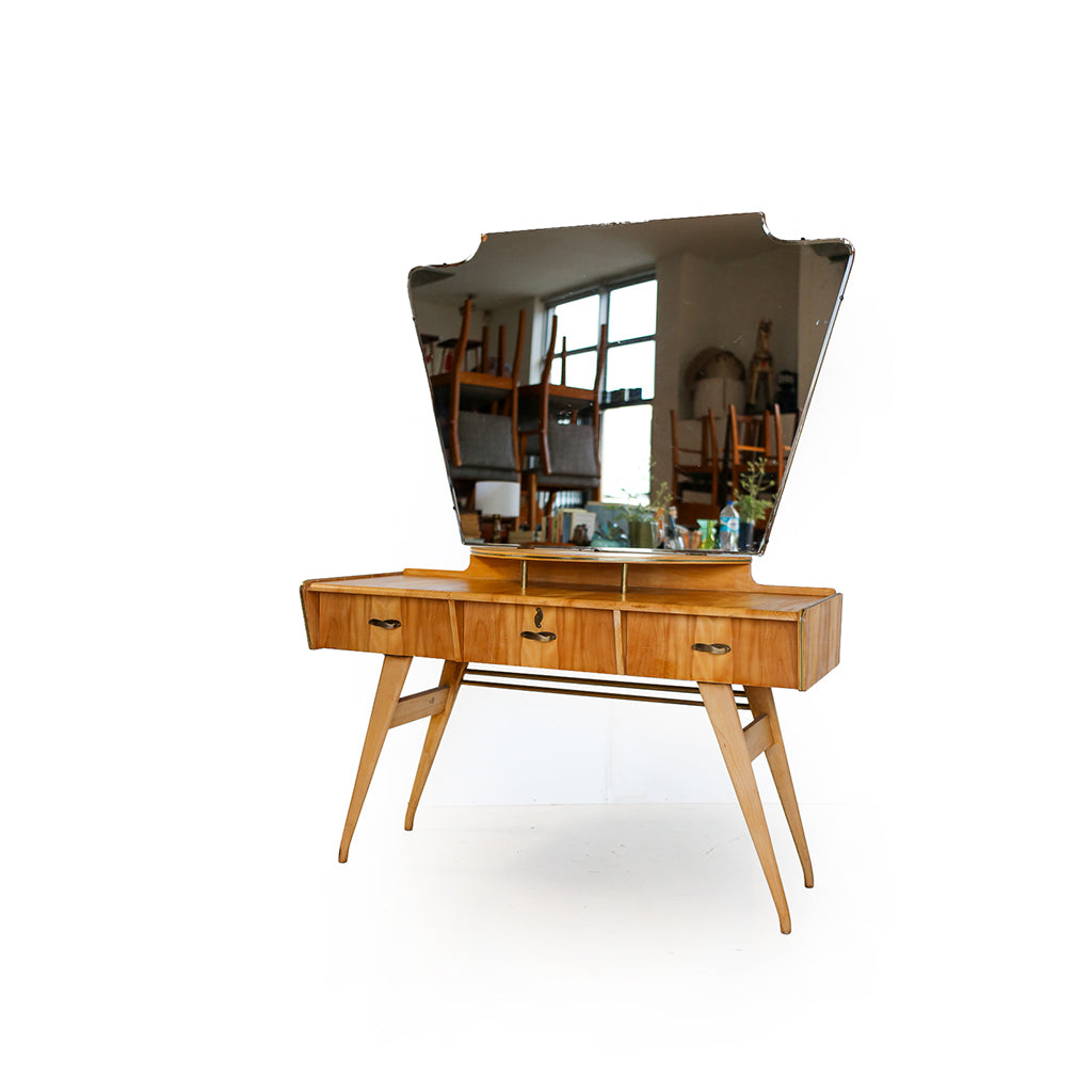 Duros Mid-Century Maple Dressing Table
