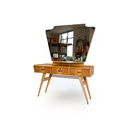 Duros Mid-Century Maple Dressing Table