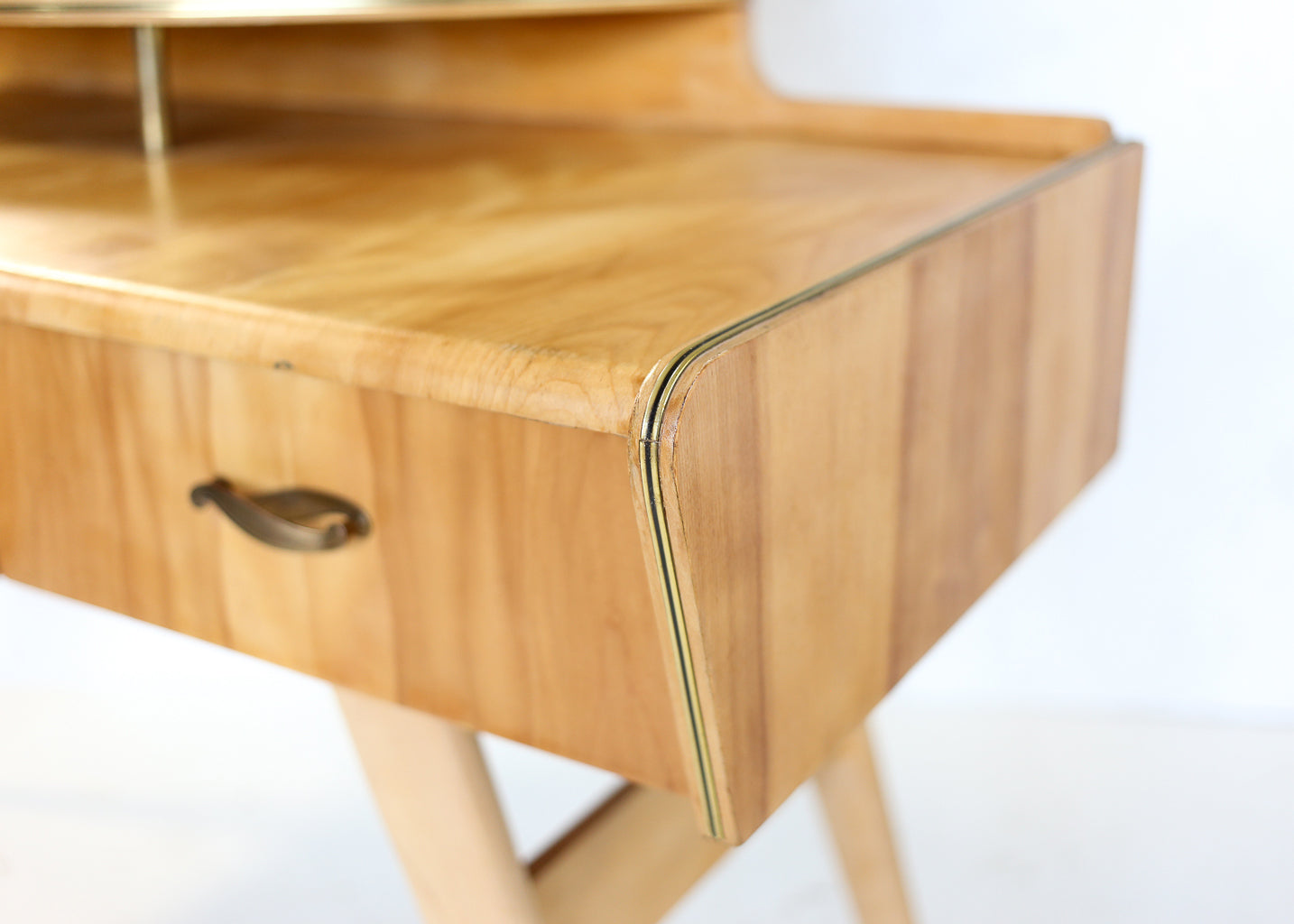 Duros Mid-Century Maple Dressing Table