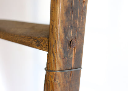 Tall Antique Wooden Ladder