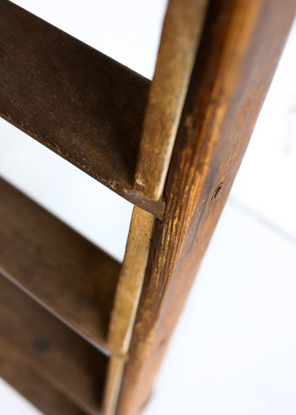 Tall Antique Wooden Ladder