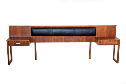 Queen Headboard with Pedestals
