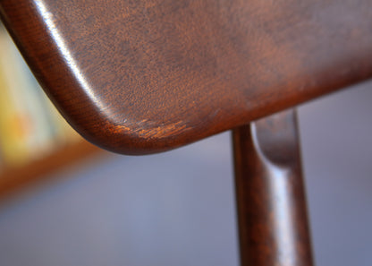 Six Imbuia Dining Chairs by EE Meyer for Binnehuis