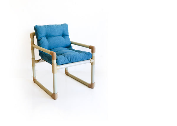 Retro 80s Pipe Outdoor Chairs - priced per chair.