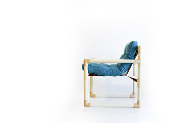 Retro 80s Pipe Outdoor Chairs - priced per chair.