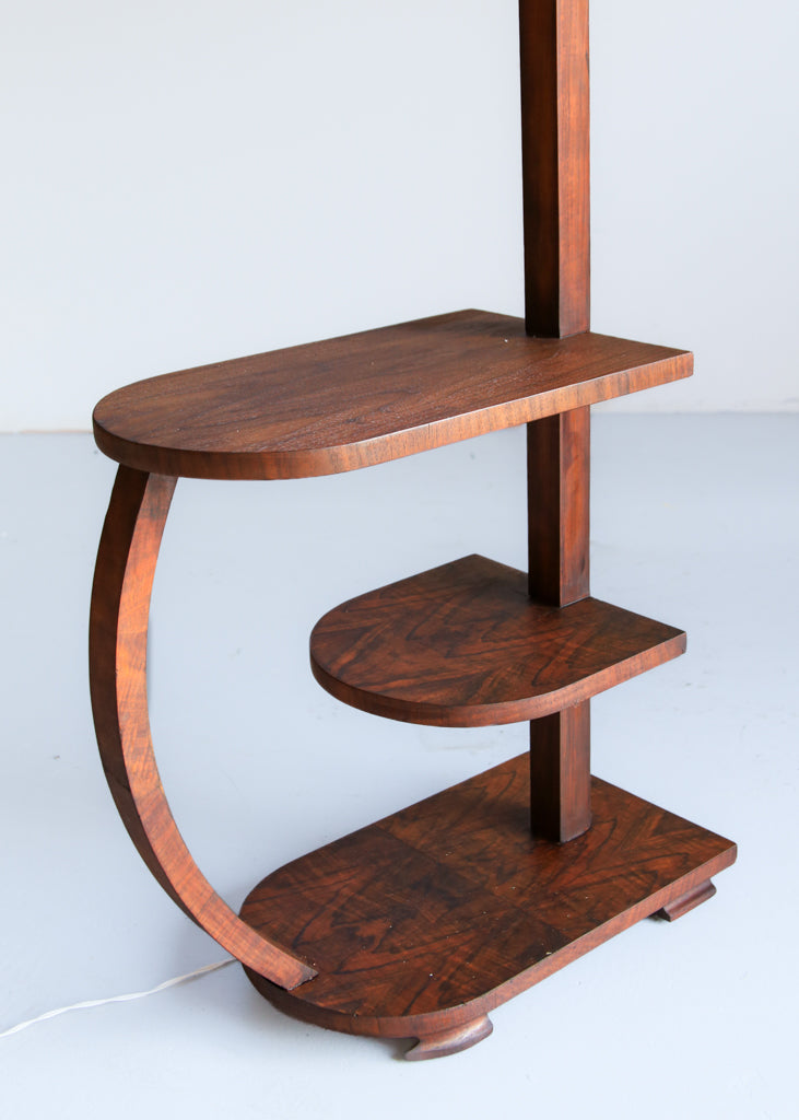Art Deco Floor Lamp with a Table