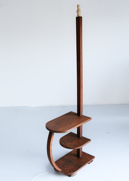 Art Deco Floor Lamp with a Table