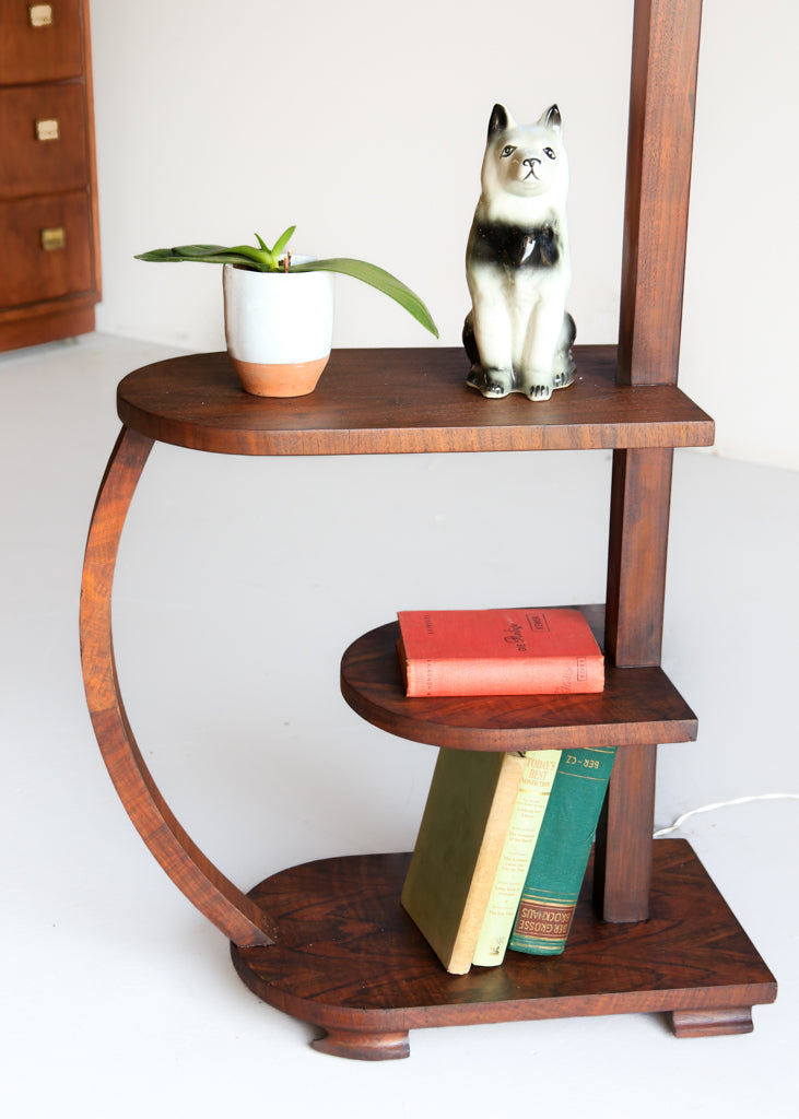 Art Deco Floor Lamp with a Table