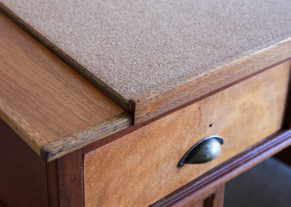 Antique Standing Desk with a Sloped Top