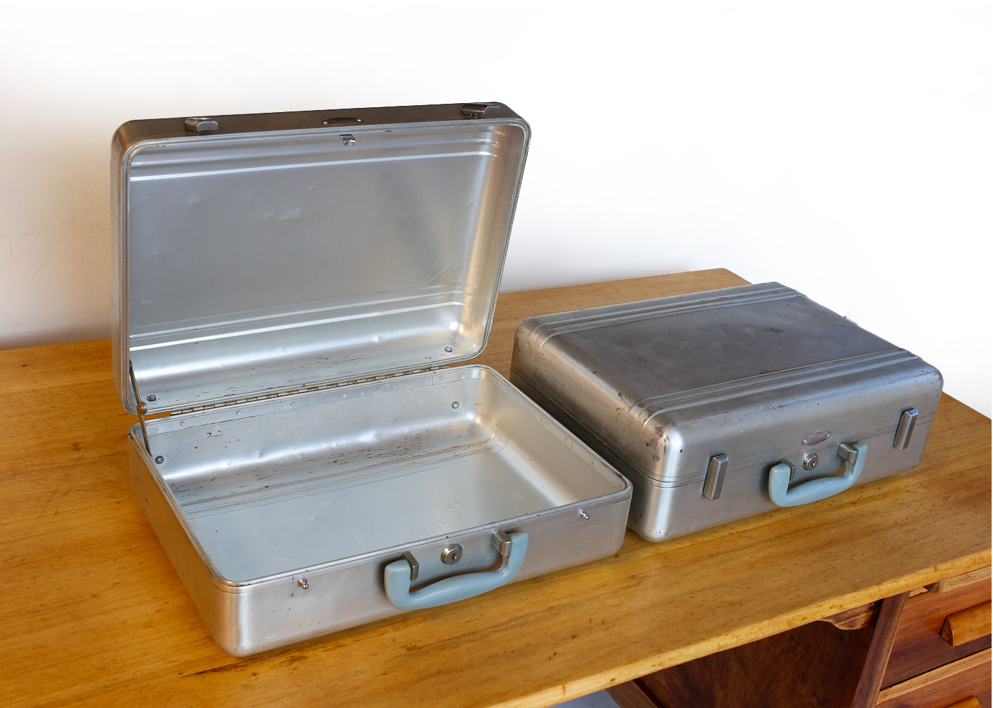 Vintage Halliburton Aluminium Suitcases - priced per piece