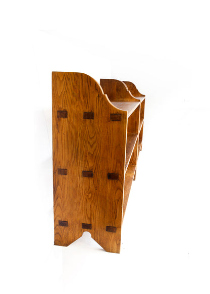 Two Heavy Vintage Oak Bookcases - priced per item