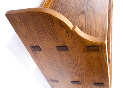 Two Heavy Vintage Oak Bookcases - priced per item