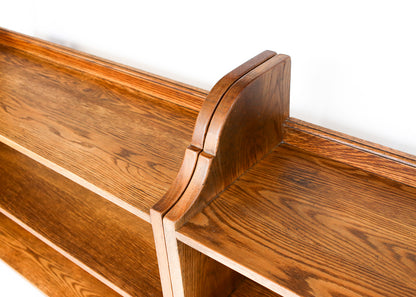 Two Heavy Vintage Oak Bookcases - priced per item