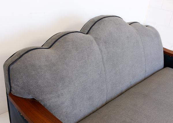 Gable Back Art Deco Couch, 1930s