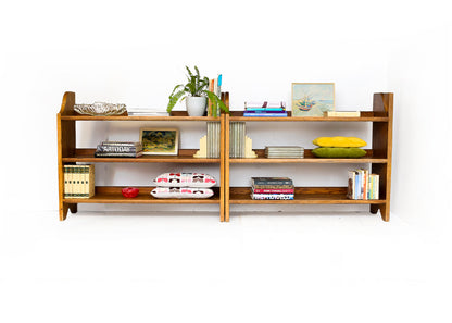 Two Heavy Vintage Oak Bookcases - priced per item