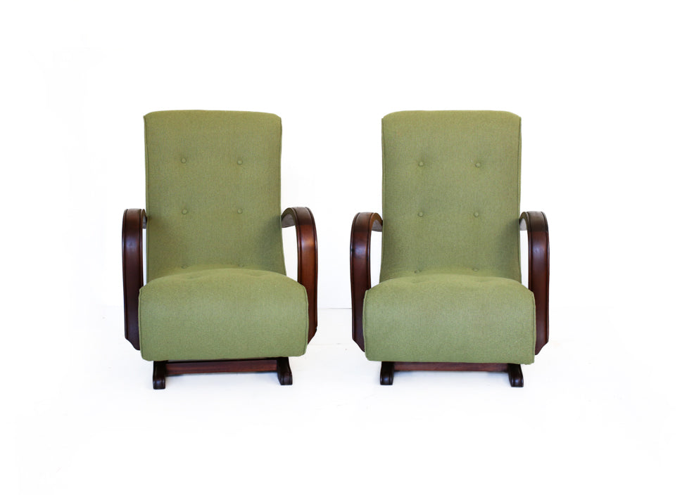 Pair of Art Deco Banana Chairs