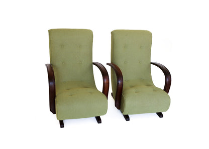 Pair of Art Deco Banana Chairs