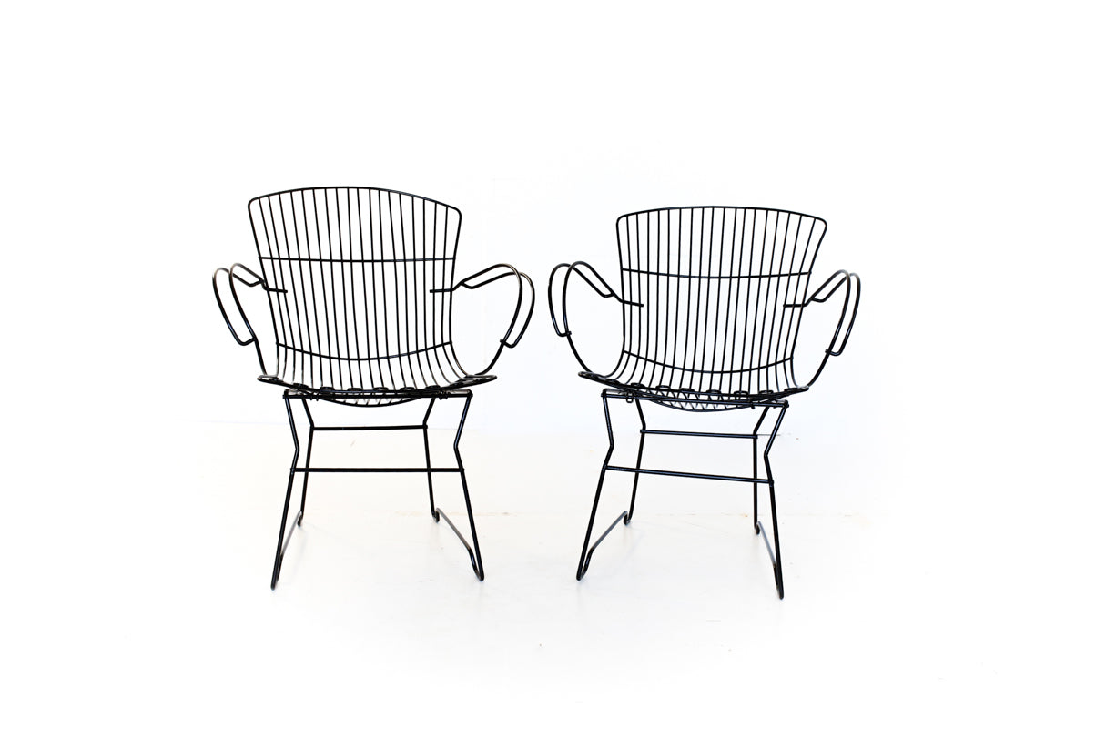 Pair of Vintage Steel Patio Chairs