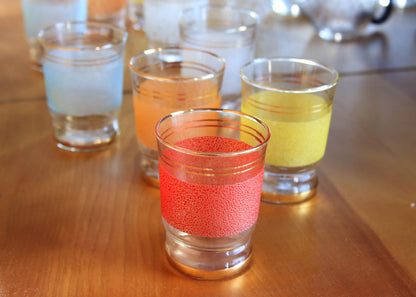 Set of Five 1950's Water Glasses