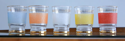 Set of Five 1950's Water Glasses