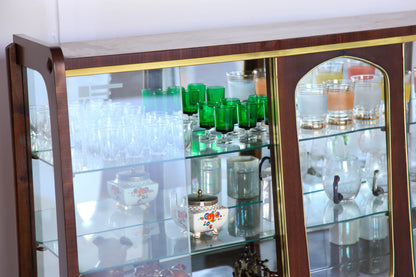 Set of Six Green Liqueur Glasses