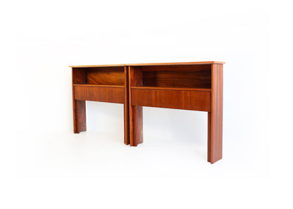 Single Mid-century Headboards with a Shelf
