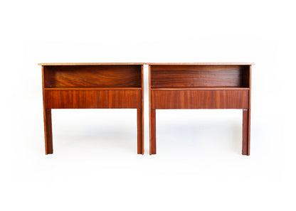 Single Mid-century Headboards with a Shelf
