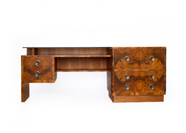 Art Deco Walnut Finish Dresser