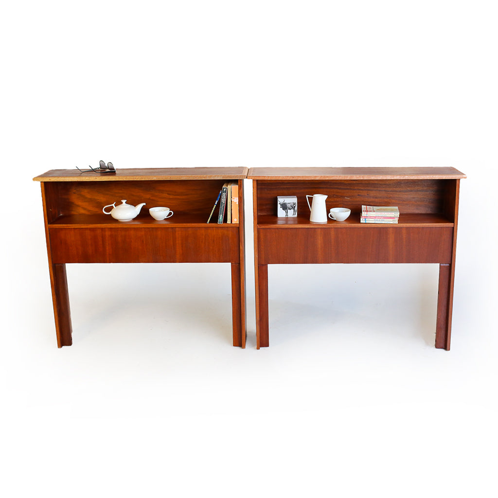 Single Mid-century Headboards with a Shelf